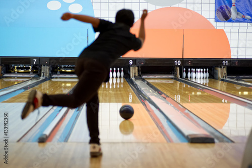 Bowler at alley