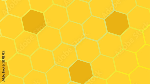 Vector illustration. Abstract background. Cells bees. Different colors.