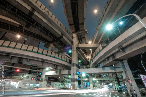 首都高速 箱崎ジャンクション 夜景