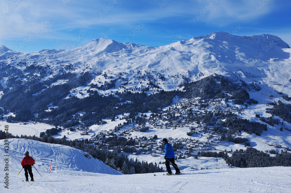 Schweizer Alpen: Das Skigebiet Rothorn in der Lenzerheide