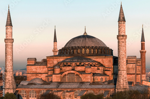 Hagia Sophia at sunset 