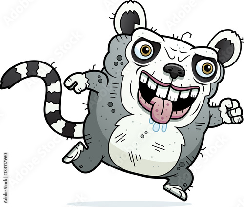 Ugly Lemur Running