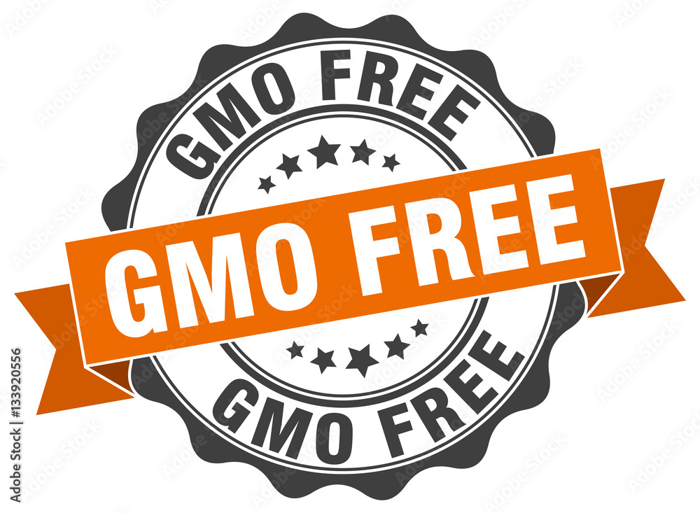 Fototapeta premium gmo free stamp. sign. seal