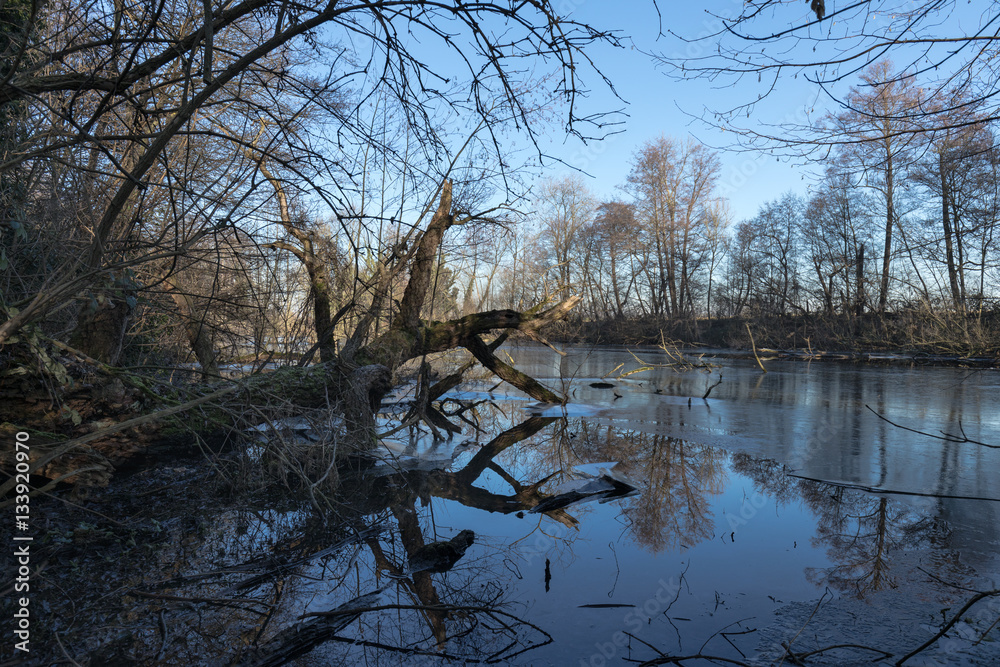 Obraz premium Niepkuhlen With Ice / Lake