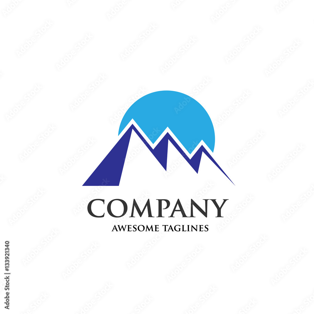 Mountains vector concept ,Mountain Expedition . Tourism Vector template
