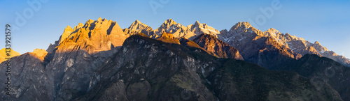 panorama of Jade Dragon Snow Mountain © panutc