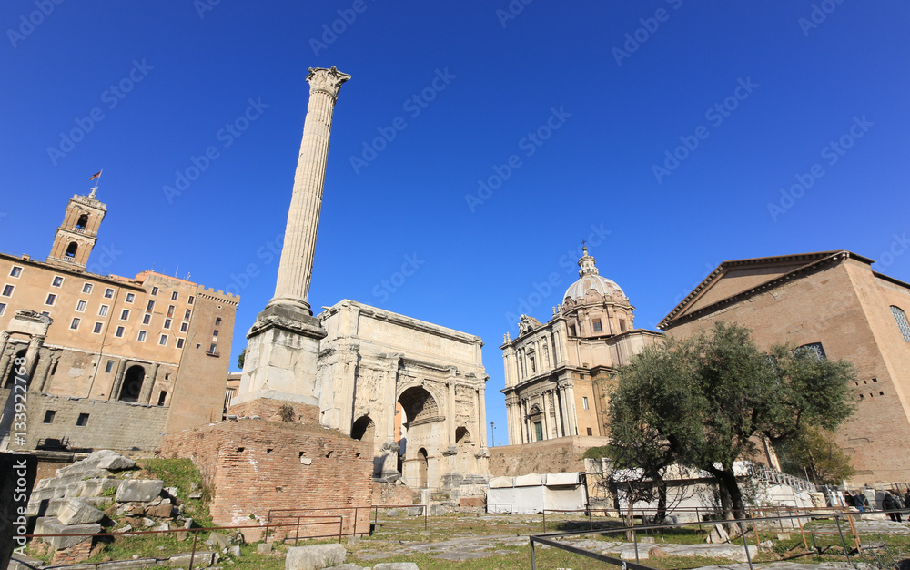 Roman Forum (Foro Romano) in Rome, Italy