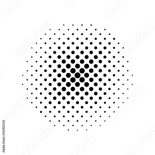 Halftone effects. Vector.