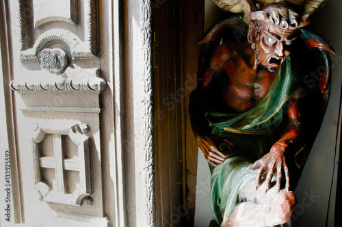 Lucifer Statue - Rennes le Chateau - France photo