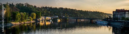 Svatopluk arch bridge in Prague