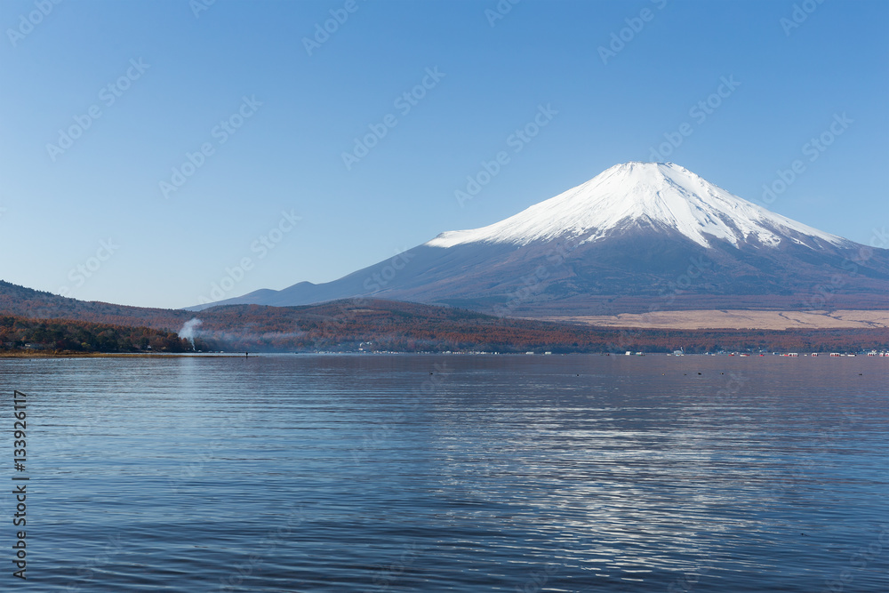 Mount Fuji and Lake Yamanaka