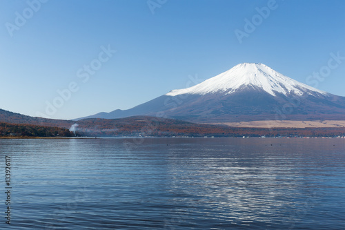 Mount Fuji and Lake Yamanaka