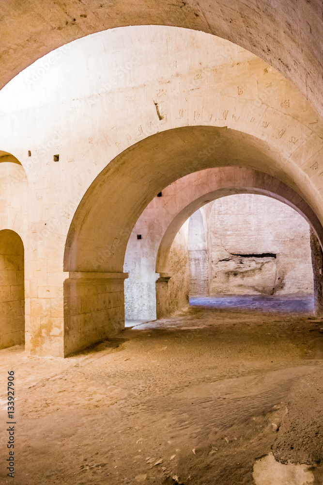 Fototapeta premium Dans l'Abbaye de Montmajour près d'Arles