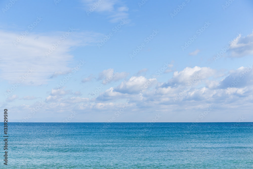 Sky and blue ocean Sky and blue ocean