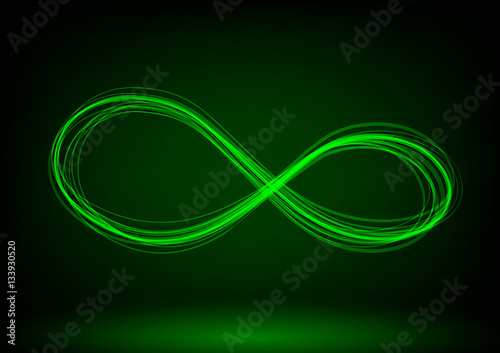 line infinity symbol. Vector illustration.