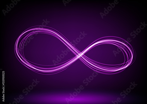line infinity symbol. Vector illustration.