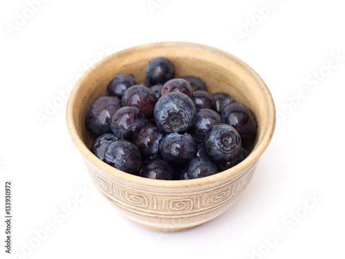 Wallpaper Mural blueberries in a bowl on a white background Torontodigital.ca
