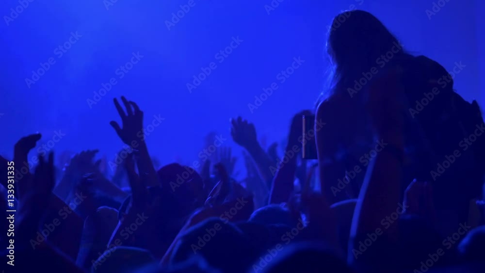 4K Concert crowd at live music festival 4K Concert crowd at live music festival