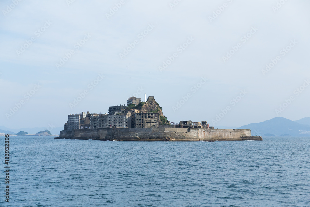 Gunkanjima island in Japan