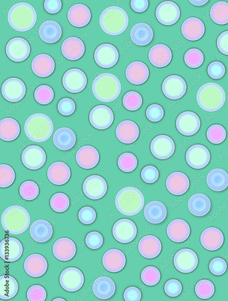 Soft Scrapbook Dots on Green Soft Scrapbook Dots on Green