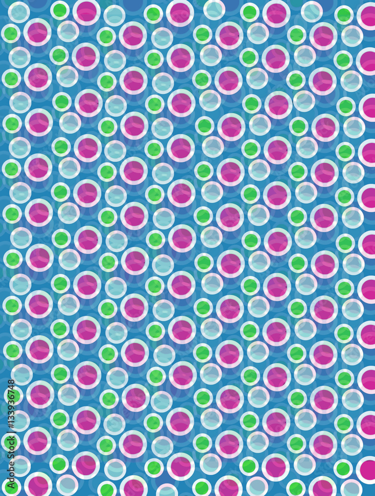 Soft Focused Dots on Aqua Soft Focused Dots on Aqua