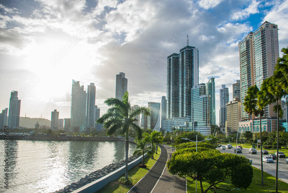 Panama Skyline - obrazy, fototapety, plakaty 