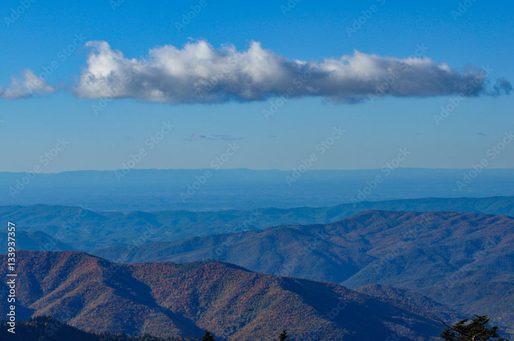 Grand view of the Great Smoky Mountains