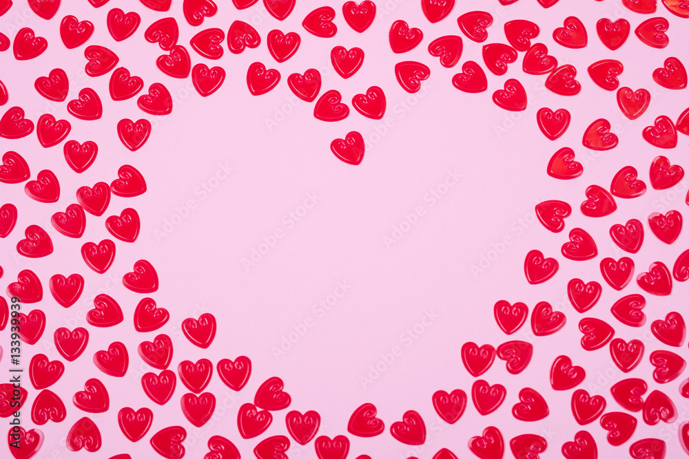 Little red hearts Little red hearts