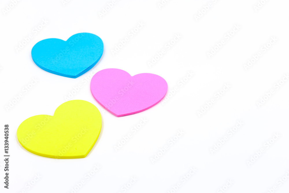paper hearts shaped colour pink blue and yellow paper hearts shaped colour pink blue and yellow