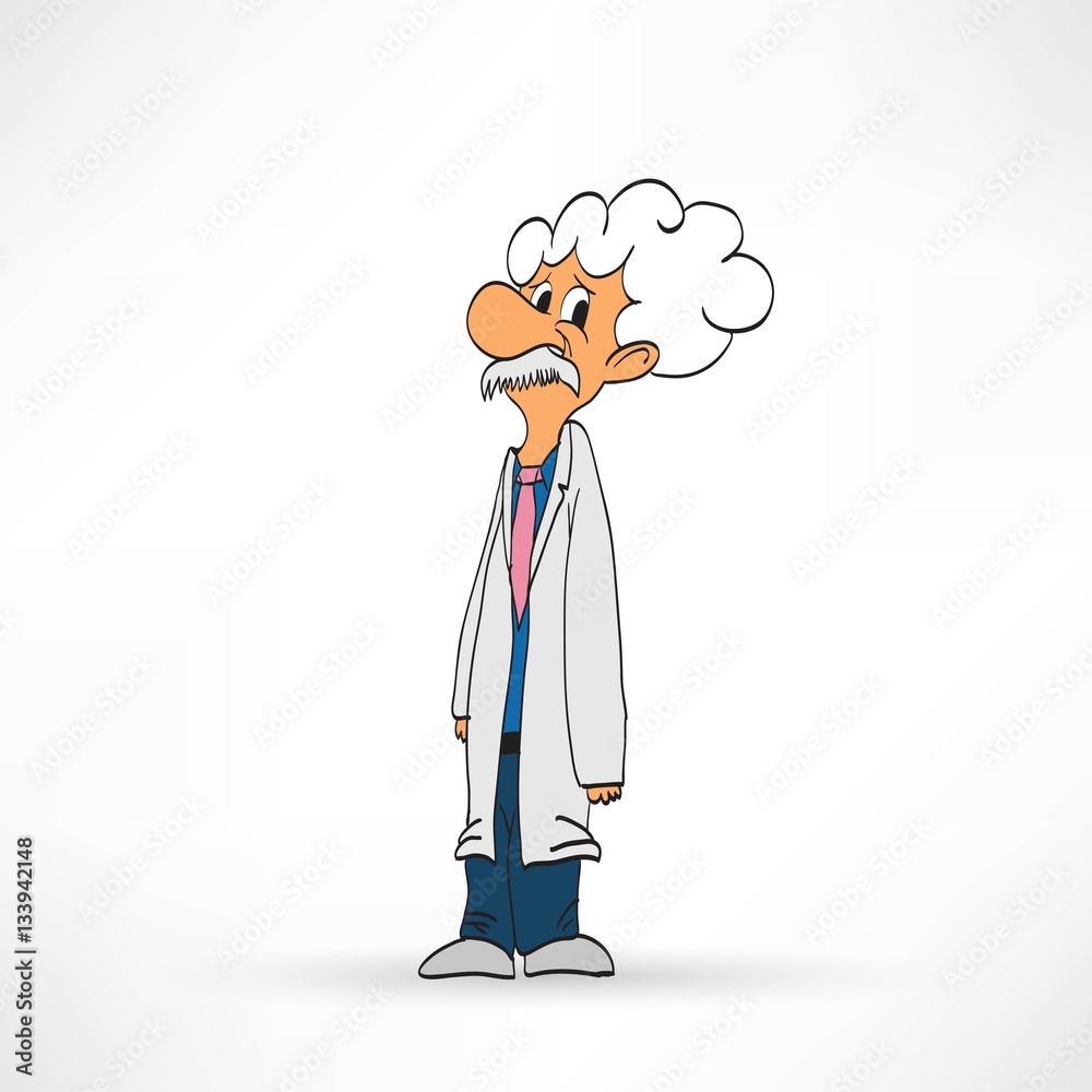 Scientist on a white background, vector illustration Scientist on a white background, vector illustration
