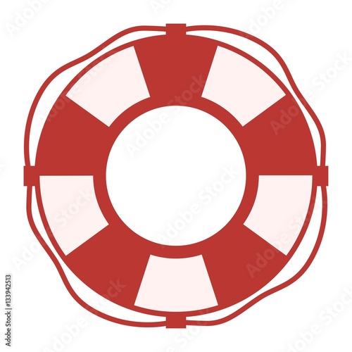 lifebelt, lifebuoy isolated on white