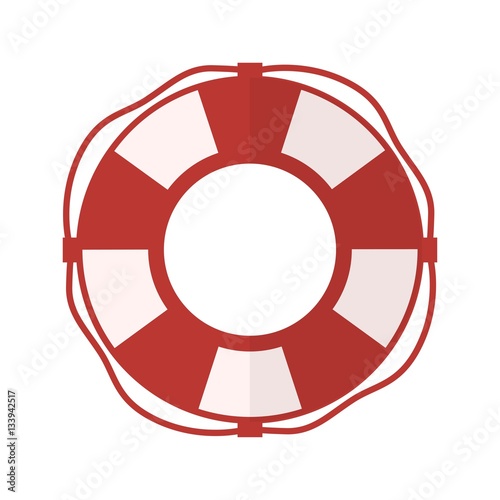 lifebelt, lifebuoy isolated on white