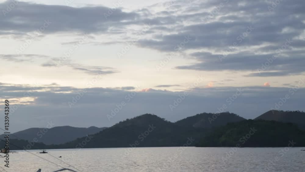 in coron philippines the pier full of boat working for tourist people near the antique village in coron philippines the pier full of boat working for tourist people near the antique village