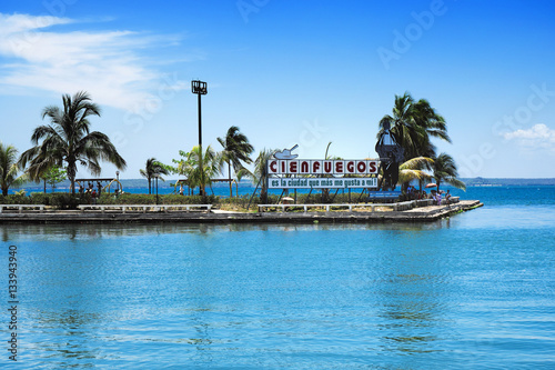 Bilde på lerret Cienfuegos Pier an der Jagua Bucht, Kuba