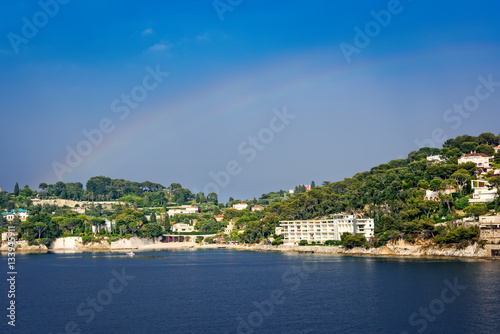 Rainbow in the sky in Nice, France © Ruth P. Peterkin