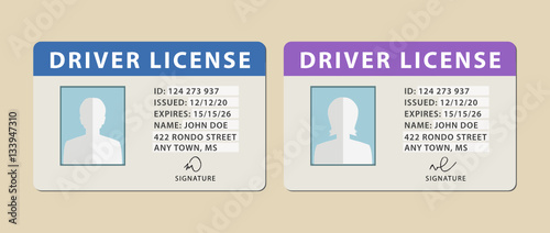 Set of driver licenses