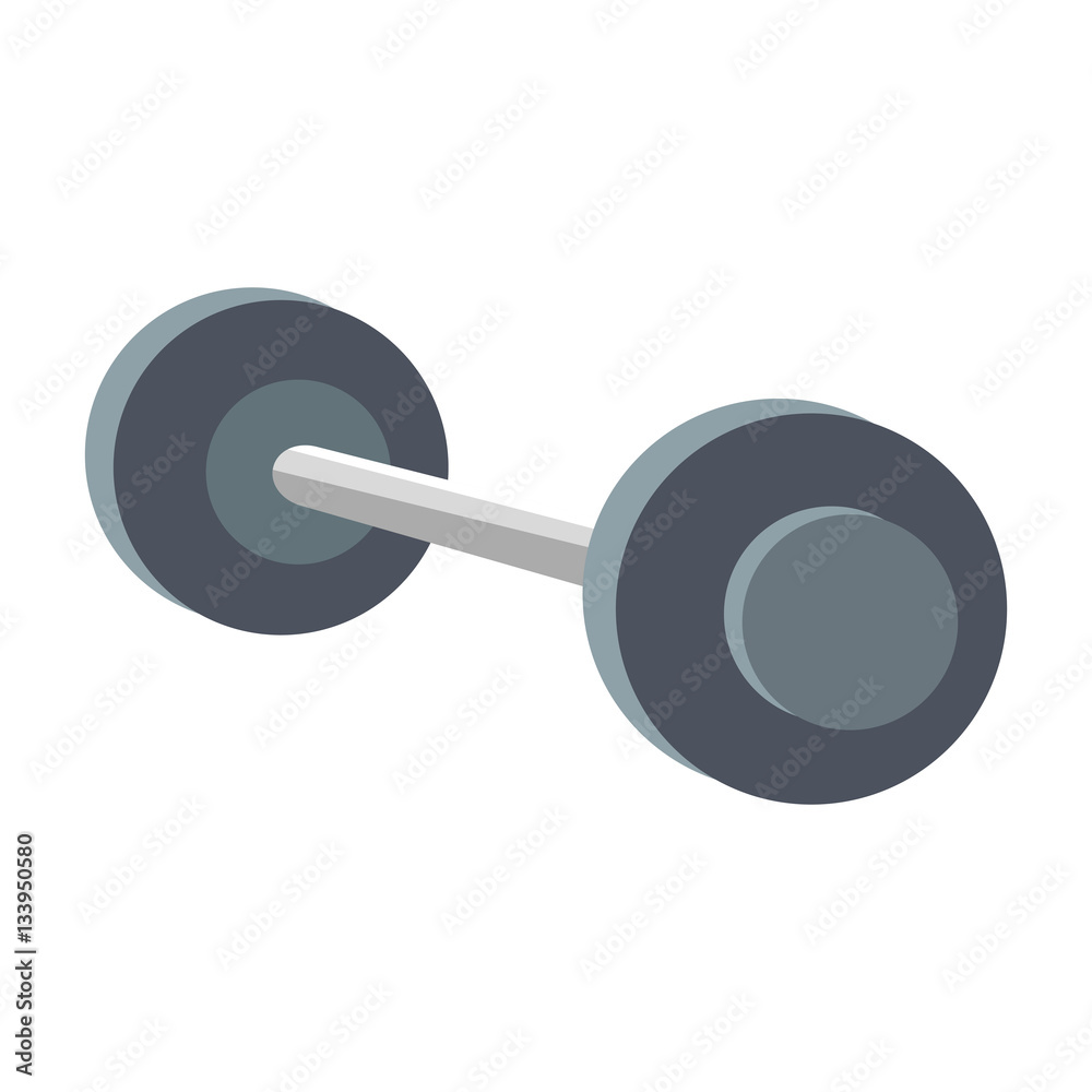 dumbbell gym equipment over white background. vector illustration dumbbell gym equipment over white background. vector illustration