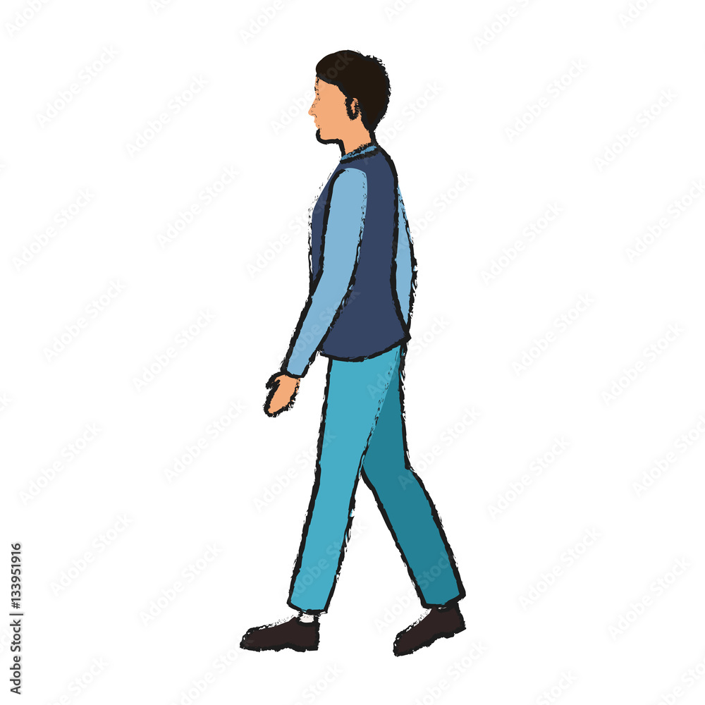 man cartoon icon over white background. colorful design. vector illustration man cartoon icon over white background. colorful design. vector illustration