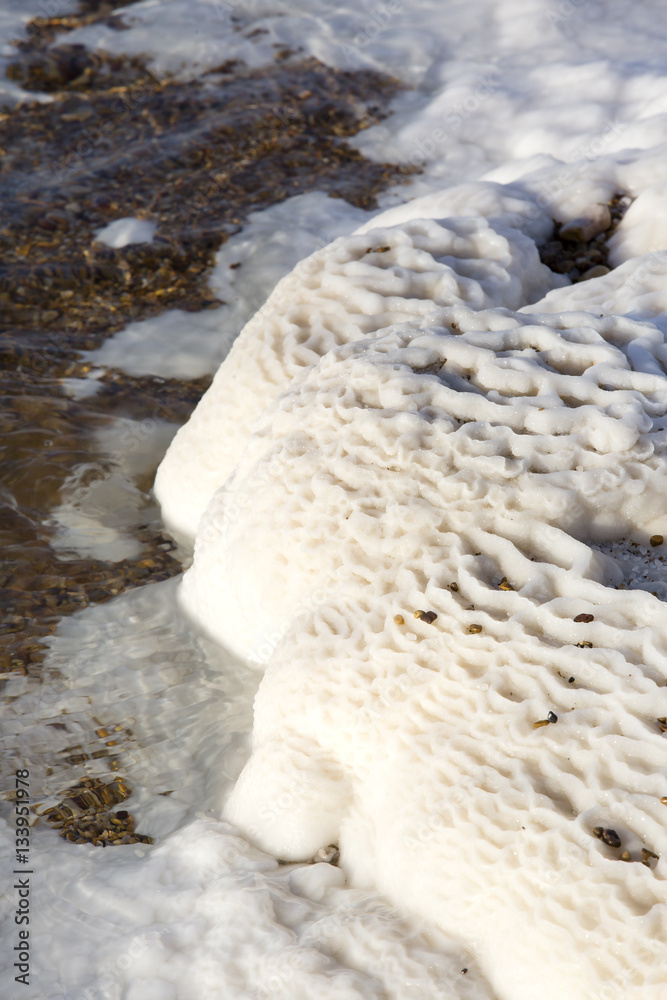 Dead Sea salt deposits stones white crystals Dead Sea salt deposits stones white crystals