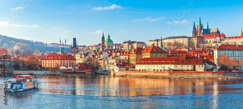 Panel kuchenny z motywem Old town Prague Czech Republic over river