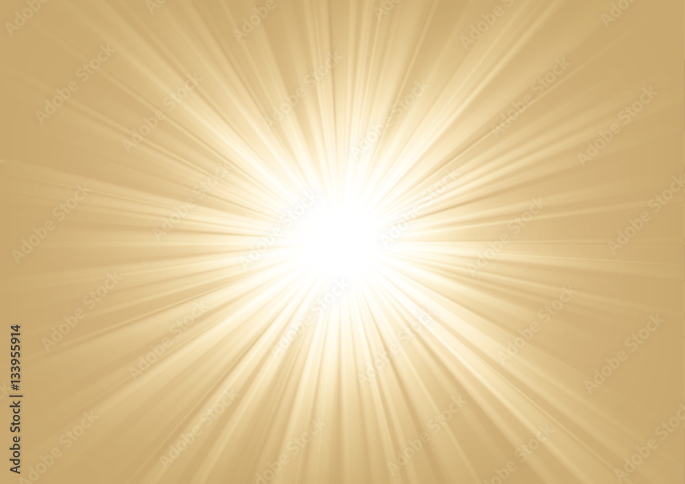 Obraz premium Light shining on bright background Vector illustration