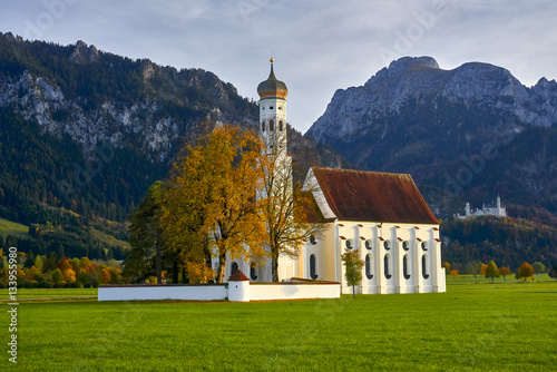 Saint-Coloman church near Schwangau, Germany, state Bavaria photo