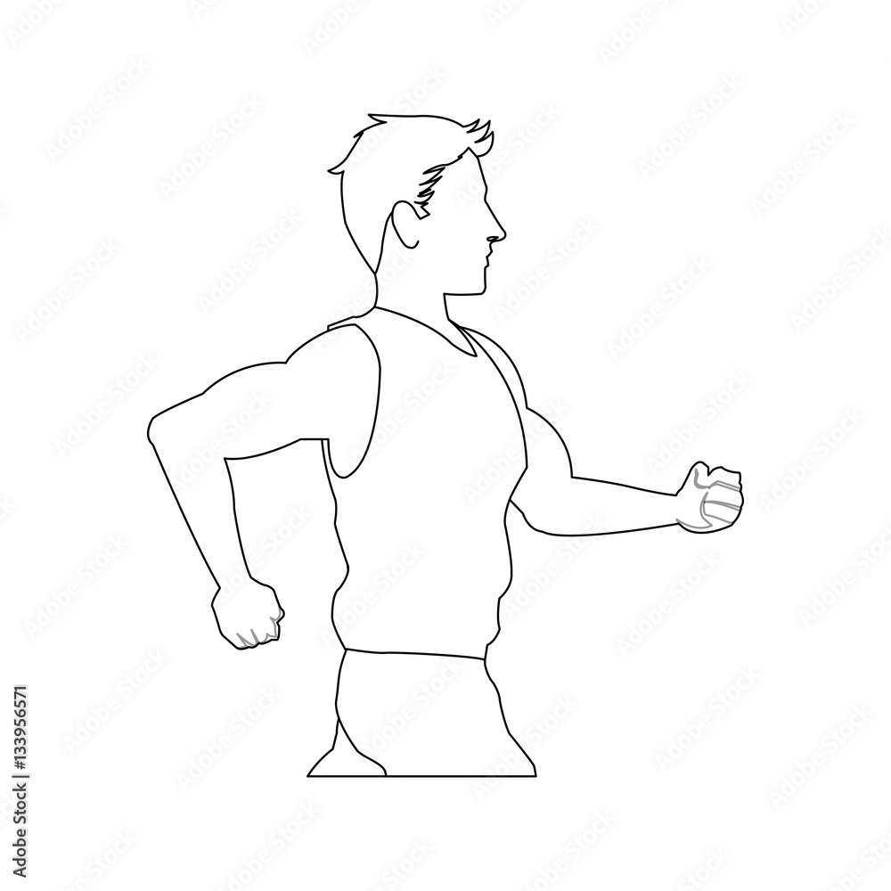 young man cartoon icon over white background. vector illustration young man cartoon icon over white background. vector illustration