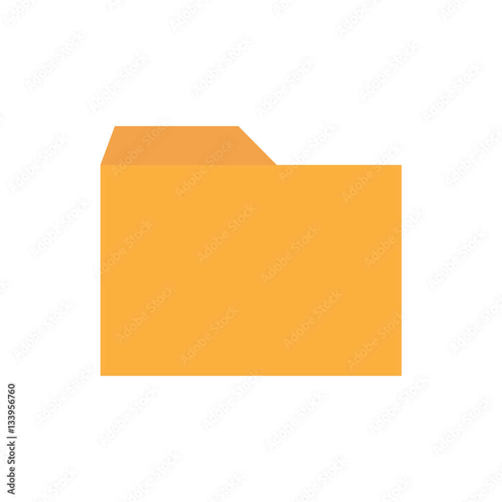 Flat icon folder isolated on white background. Vector illustration. Flat icon folder isolated on white background. Vector illustration.