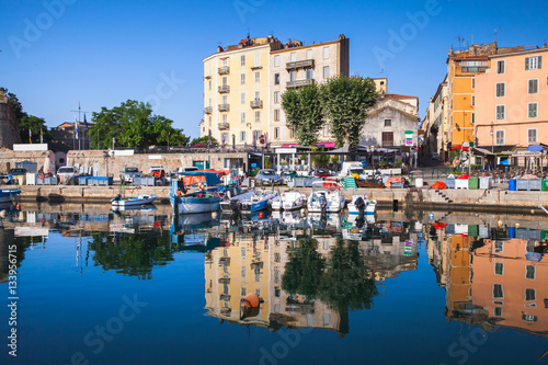 Old port of Ajaccio, Corsica island, France