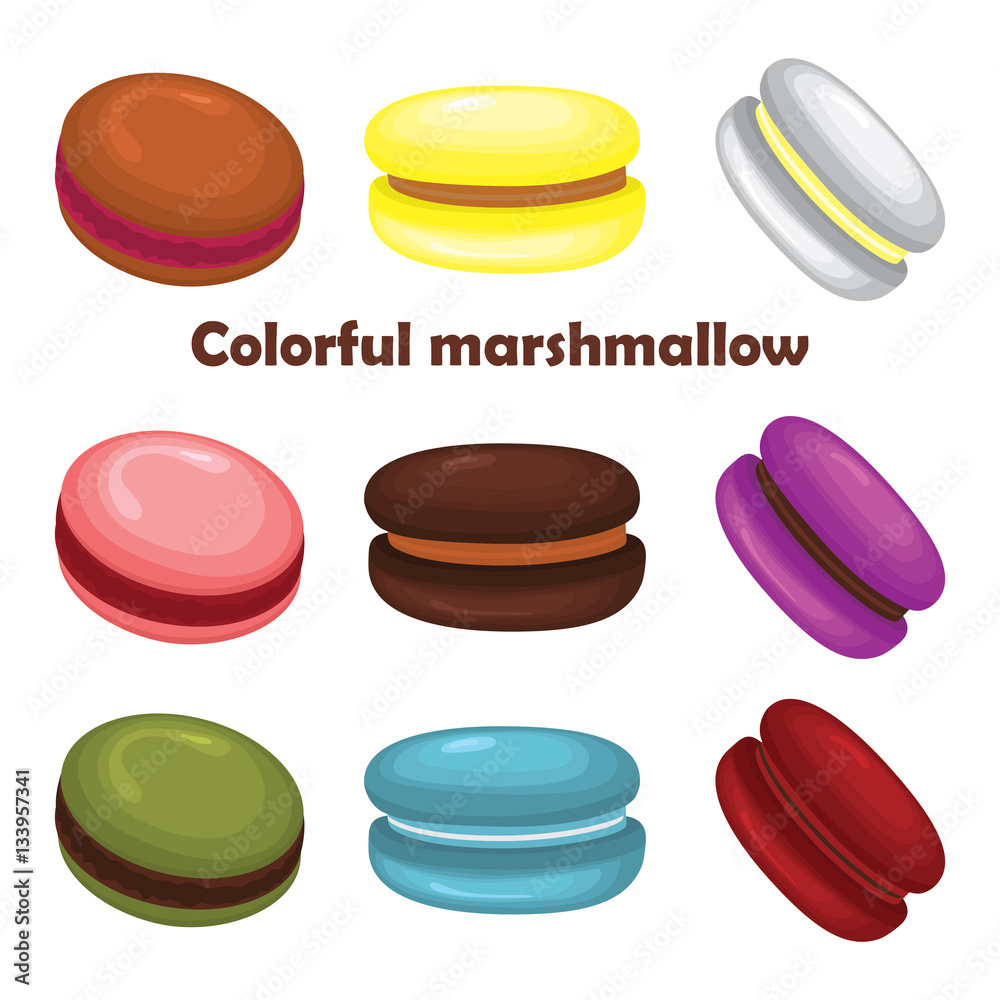 Colored marshmallows in the sketch. Set. Conceptual background template for presentations. Colored marshmallows in the sketch. Set. Conceptual background template for presentations.
