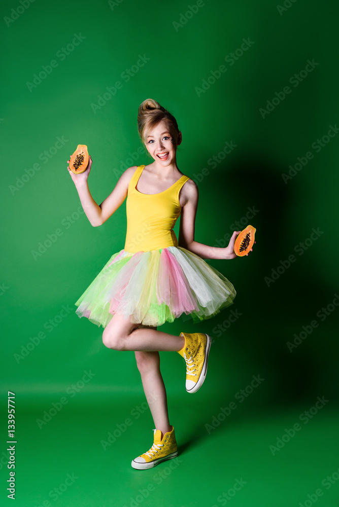 Girl with fruit Girl with fruit