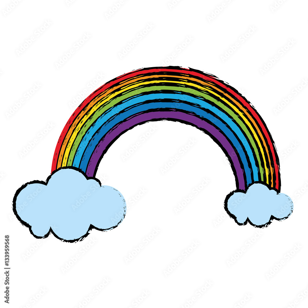 cartoon rainbow clouds emblem st patrick day vector illustration eps 10 cartoon rainbow clouds emblem st patrick day vector illustration eps 10