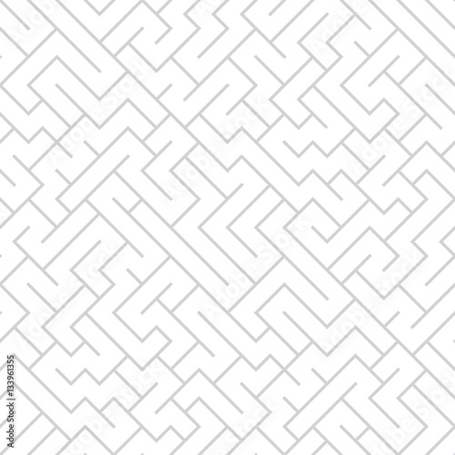 Vector graphic abstract geometry maze pattern. subtle seamless geometric background . subtle pillow and bed sheet design. unique art deco. hipster fashion print