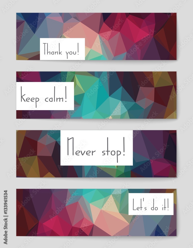 Fototapeta premium Abstract vector layout background set. For art template design, list, page, mockup brochure theme style, banner, idea, cover, booklet, print, flyer, book, blank, card, ad, sign, sheet,, a4.